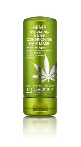 Mascarilla capilar de cáñamo Giovanni, acondicionador hidratante para cabello seco - 147 ml