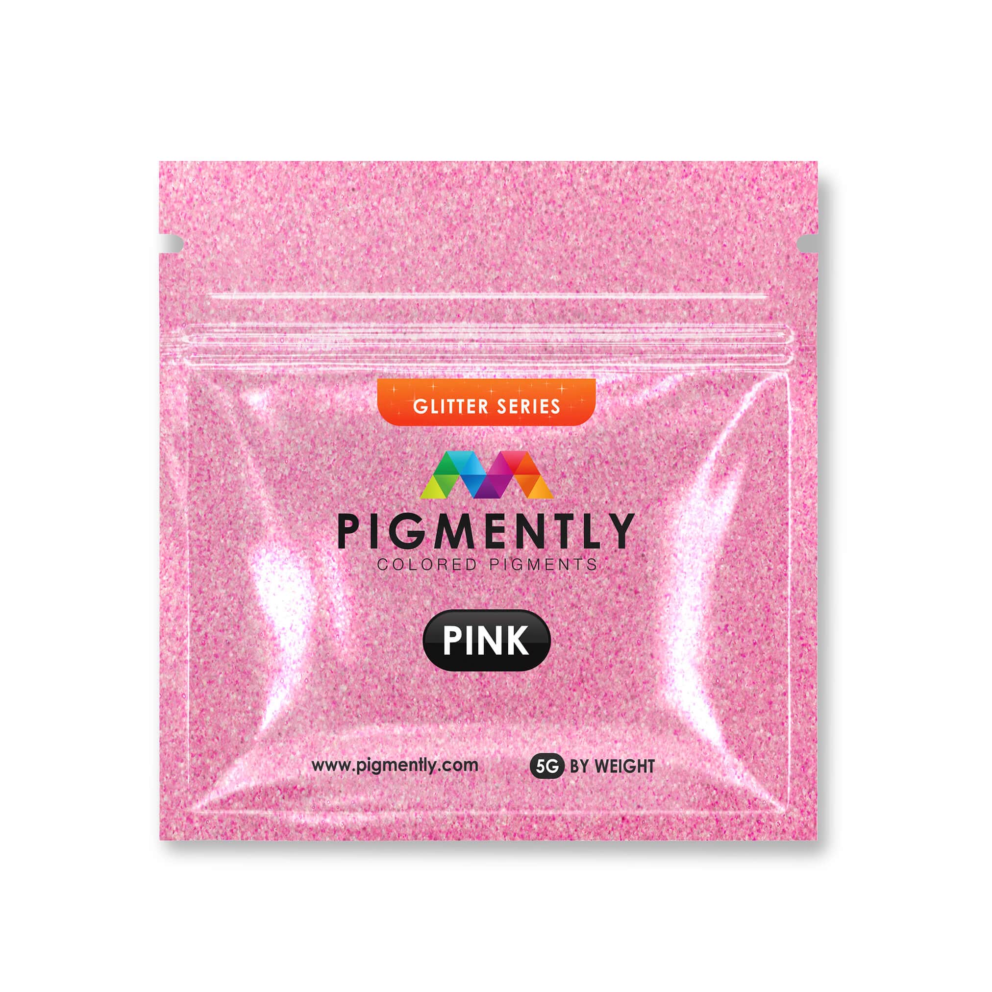 Pigmento en polvo epoxi con purpurina rosa