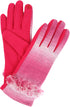 Sakkas Sophie Ombre Knitted Faux Fur Wrist Band Touch Screen Capable Gloves