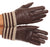 Sakkas Oda Warm Striped Wool Cuff Winter Touch Screen Wrist Length Gloves