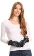 Sakkas Liya Classic Warm Driving Touch Screen Capable Stretch Gloves Fleece Lined