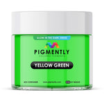 Pigmento epoxi en polvo amarillo/verde que brilla en la oscuridad 