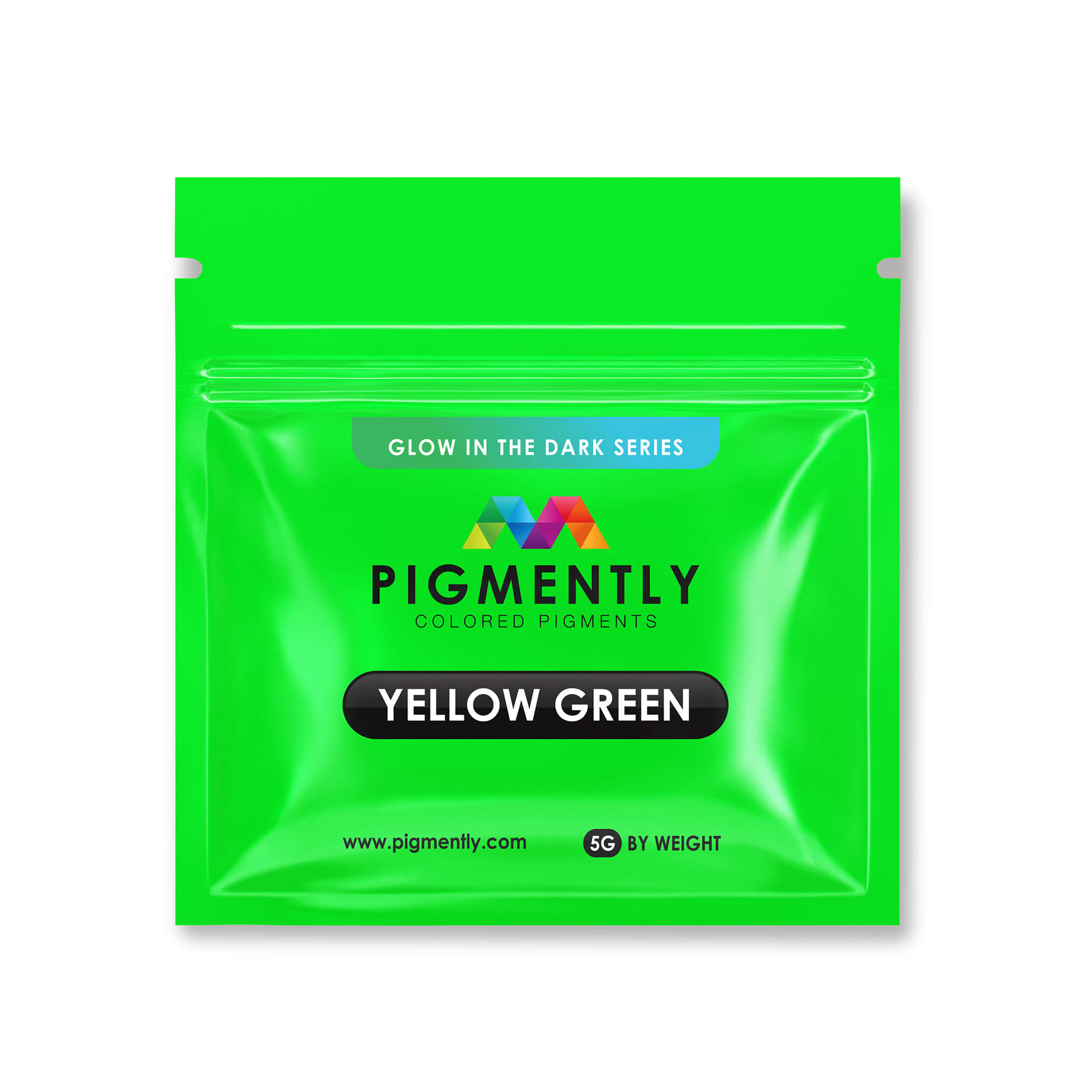 Pigmento epoxi en polvo amarillo/verde que brilla en la oscuridad 
