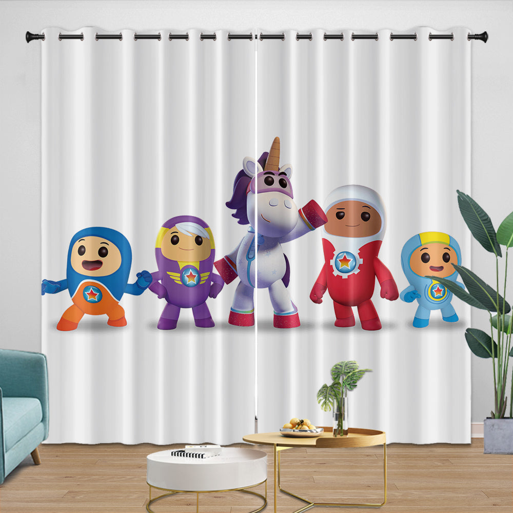 Go Jetters Curtains Pattern Blackout Window Drapes