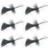 Goddard Caddis Black Dry Fly - 6 Flies Hook Size 12