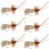 Goddard Caddis Dry Fly - 6 Flies Hook Size 14