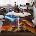 Godzilla vs Kong Pattern Bedding Set Quilt Cover Without Filler