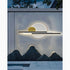 Lámpara de pared LED de aluminio impermeable para exteriores moderna negra/dorada para jardín