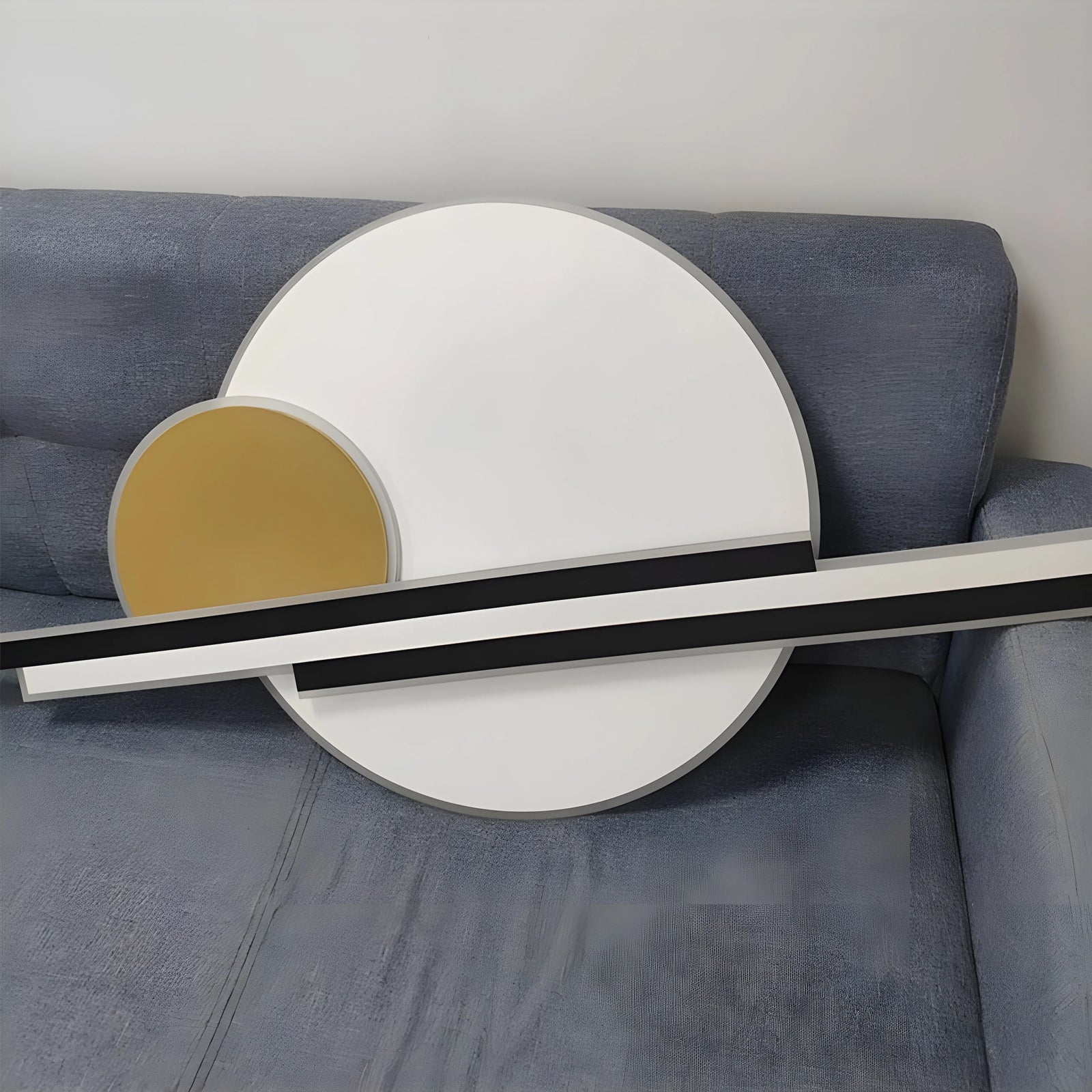 Lámpara de pared LED de aluminio impermeable para exteriores moderna negra/dorada para jardín