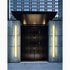 Lámpara de pared LED larga impermeable para exteriores, color negro y dorado, para jardín, villa y porche