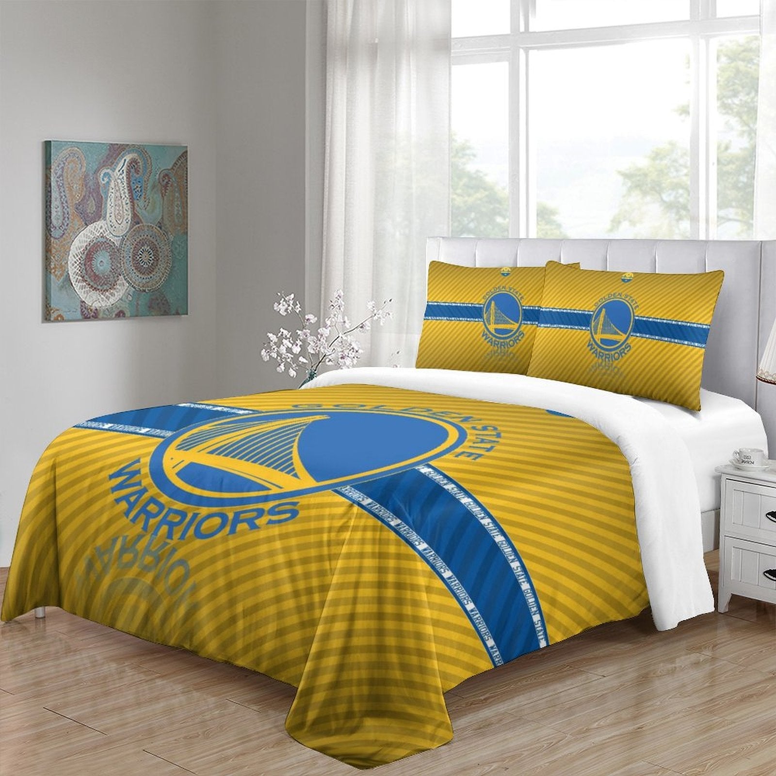 Juego de cama con funda nórdica y sin relleno de los Golden State Warriors