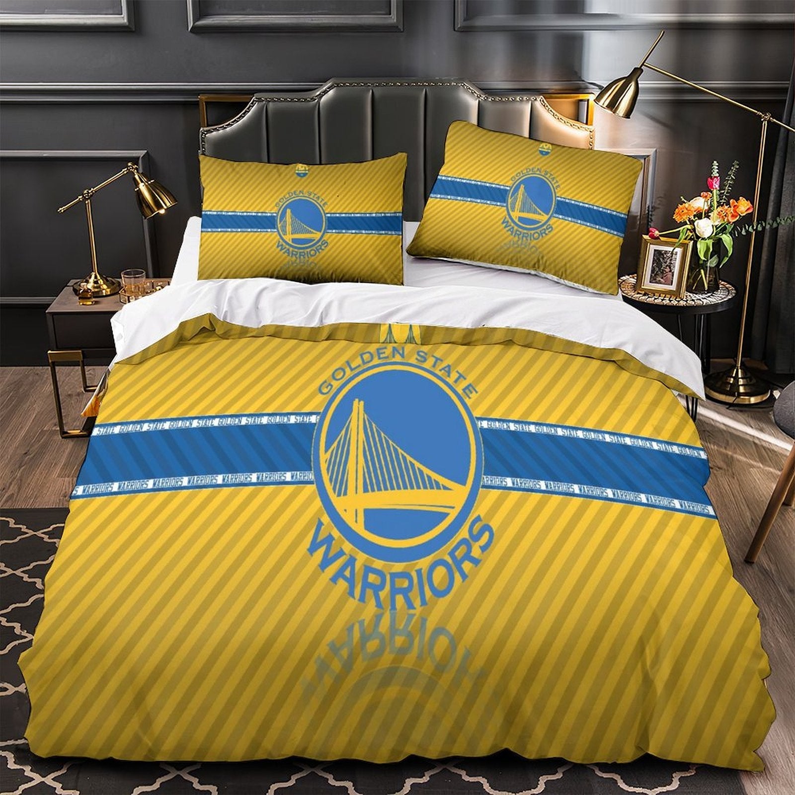 Juego de cama con funda nórdica y sin relleno de los Golden State Warriors