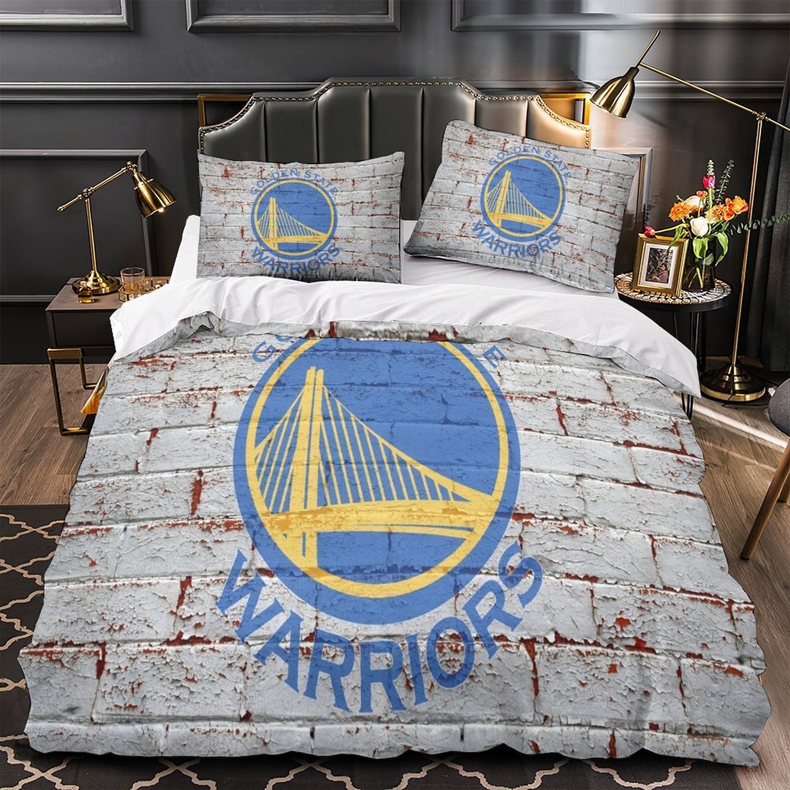 Juego de cama con funda nórdica y sin relleno de los Golden State Warriors