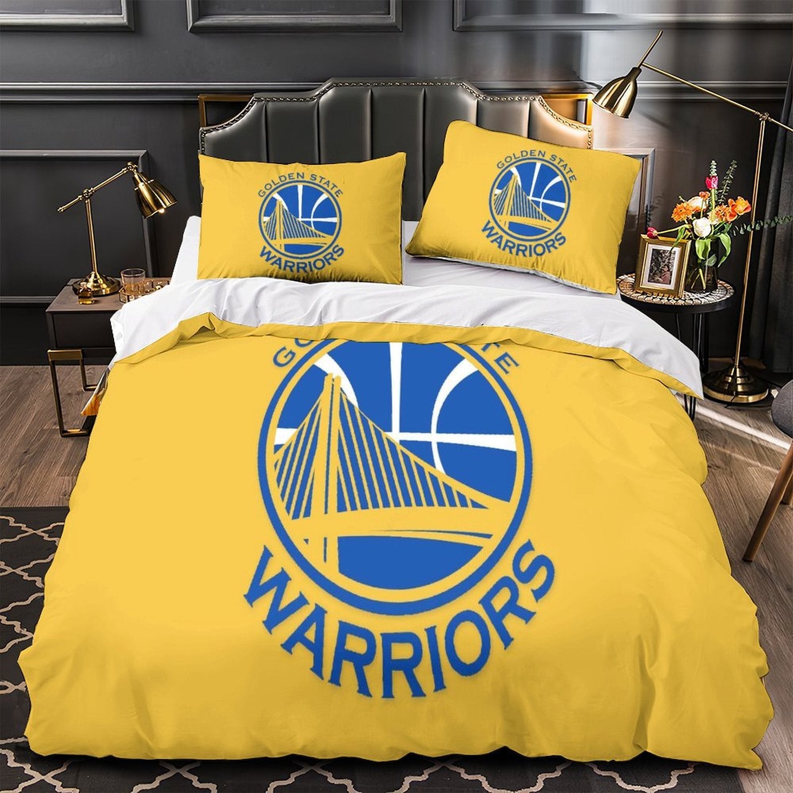 Juego de cama con funda nórdica y sin relleno de los Golden State Warriors