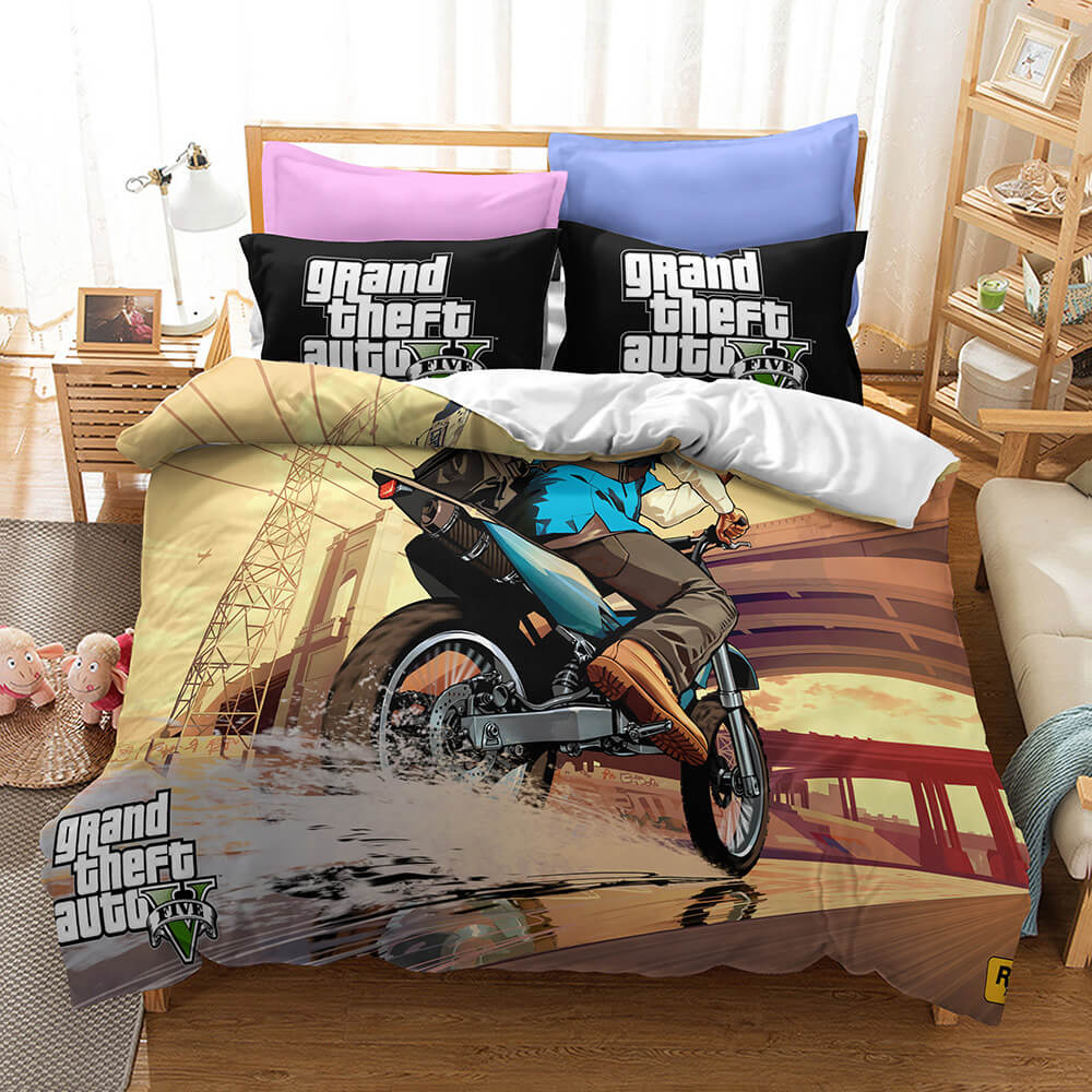 Grand Theft Auto Cosplay Bedding Set Quilt Cover Without Filler