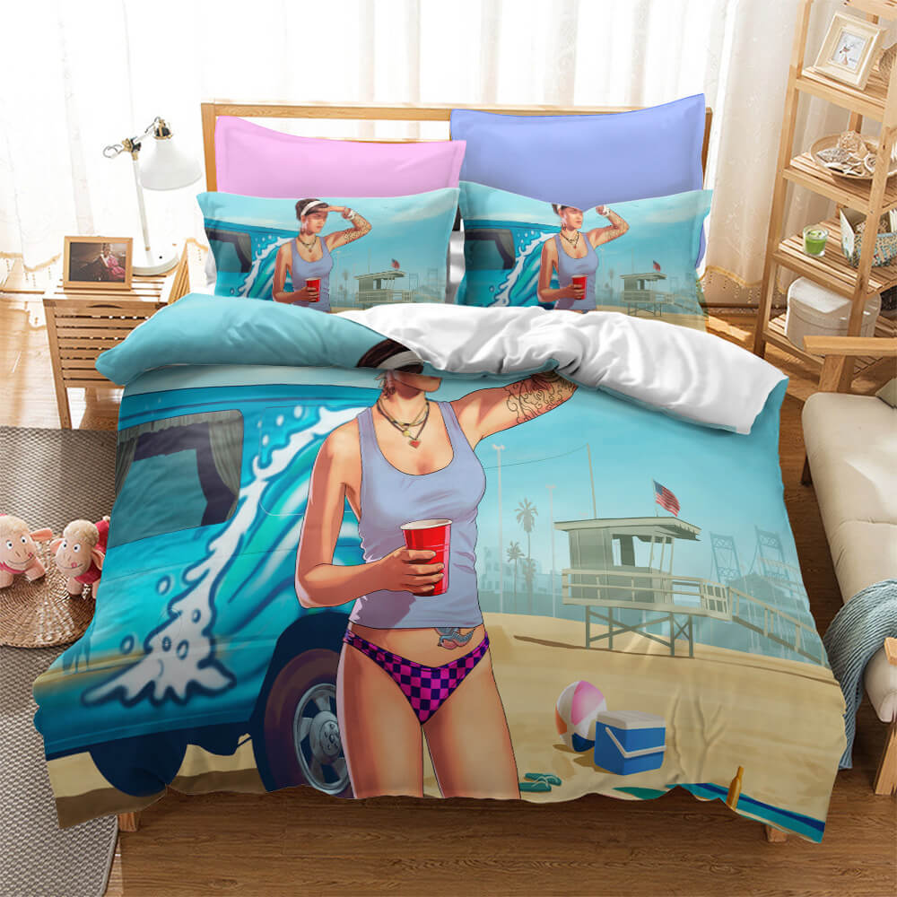 Grand Theft Auto Cosplay Bedding Set Quilt Cover Without Filler