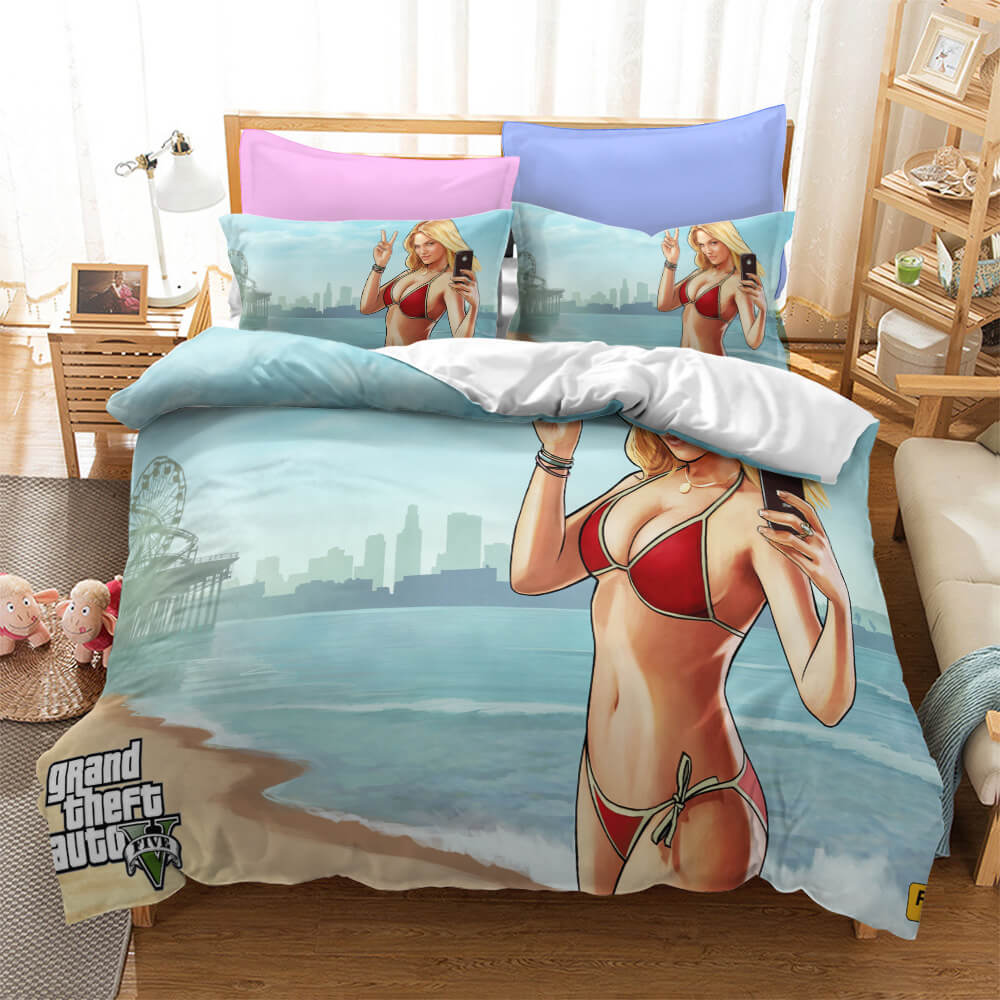 Grand Theft Auto Cosplay Bedding Set Quilt Cover Without Filler