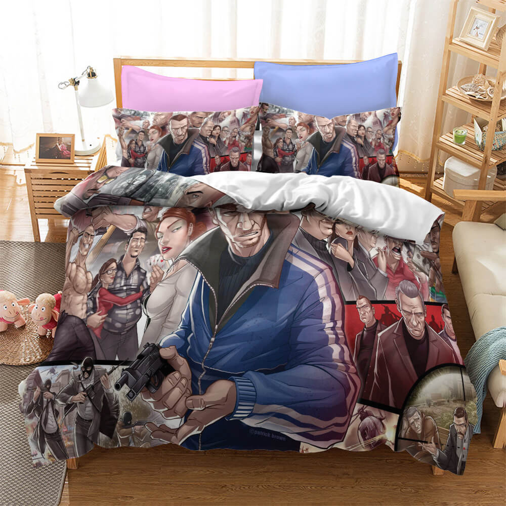 Grand Theft Auto Cosplay Bedding Set Quilt Cover Without Filler