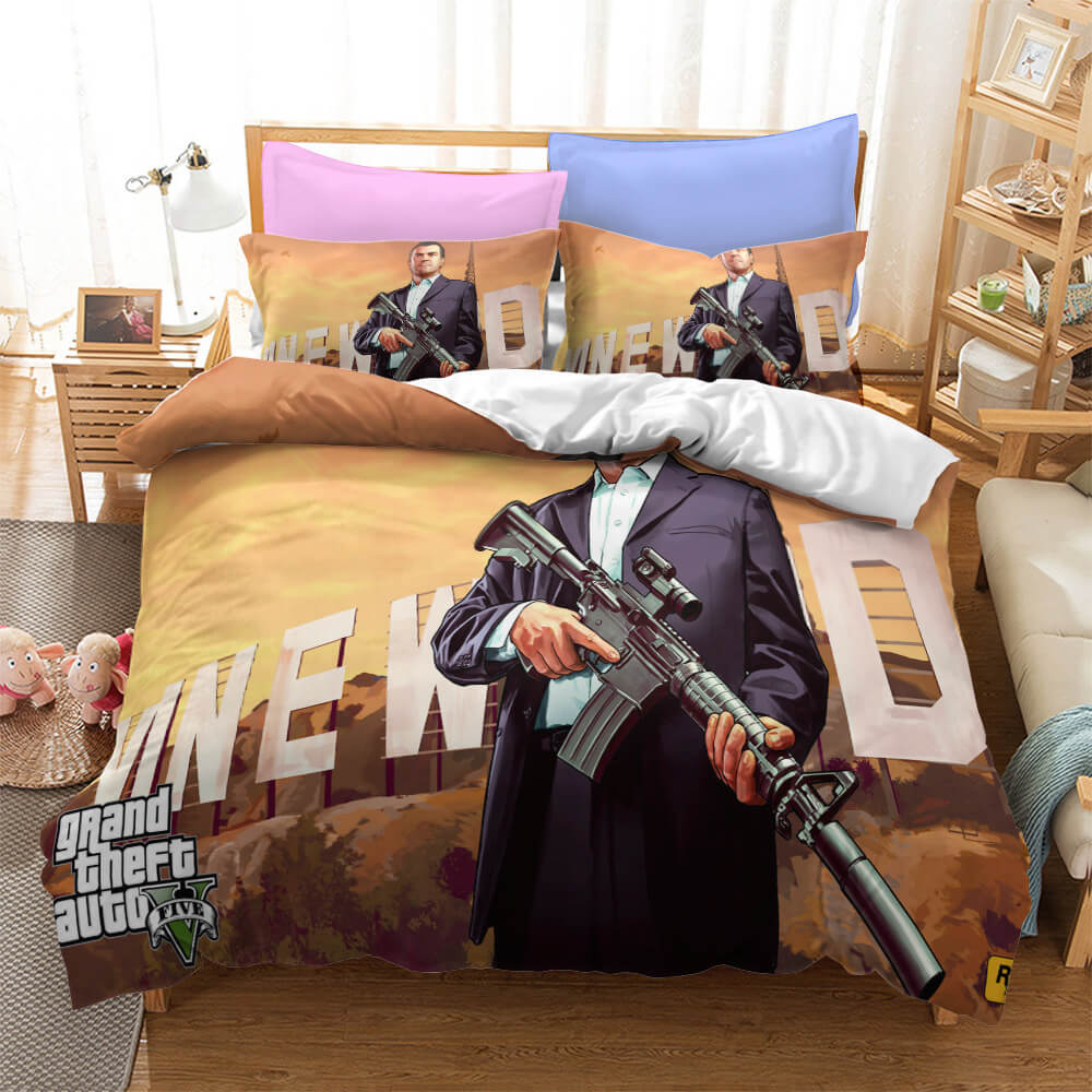 Grand Theft Auto Cosplay Bedding Set Quilt Cover Without Filler