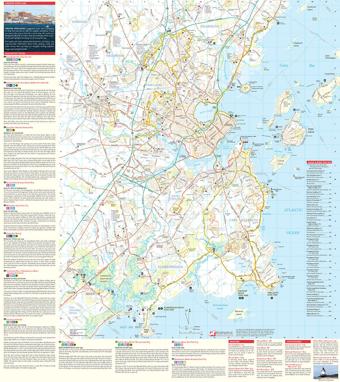 Greater Portland, Maine Urban Trail Map