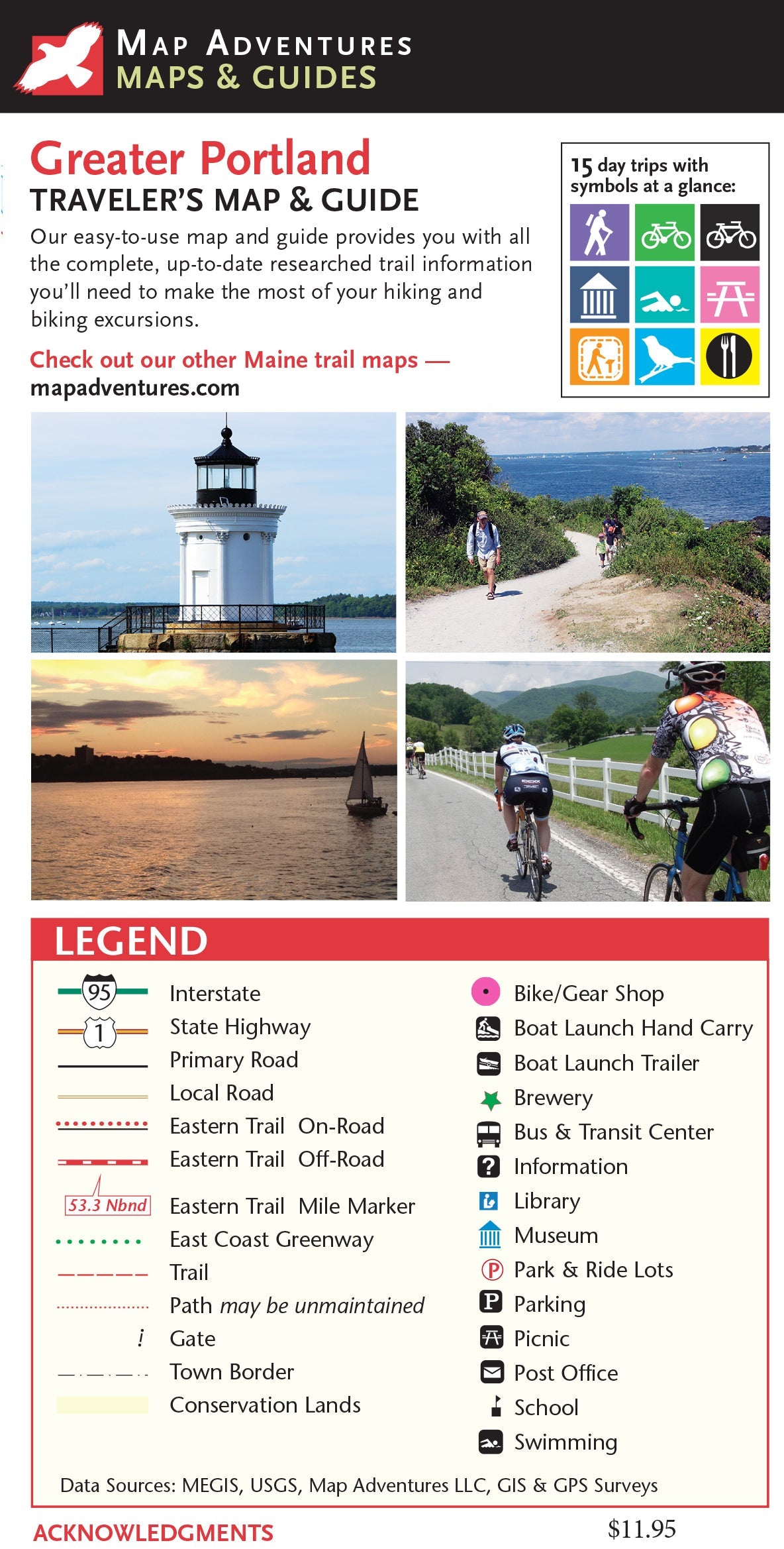 Greater Portland, Maine Urban Trail Map