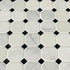 Mosaico de mármol pulido blanco griego de 30 x 30 cm, montado en malla, 5 cm, octogonal - Colección MSI