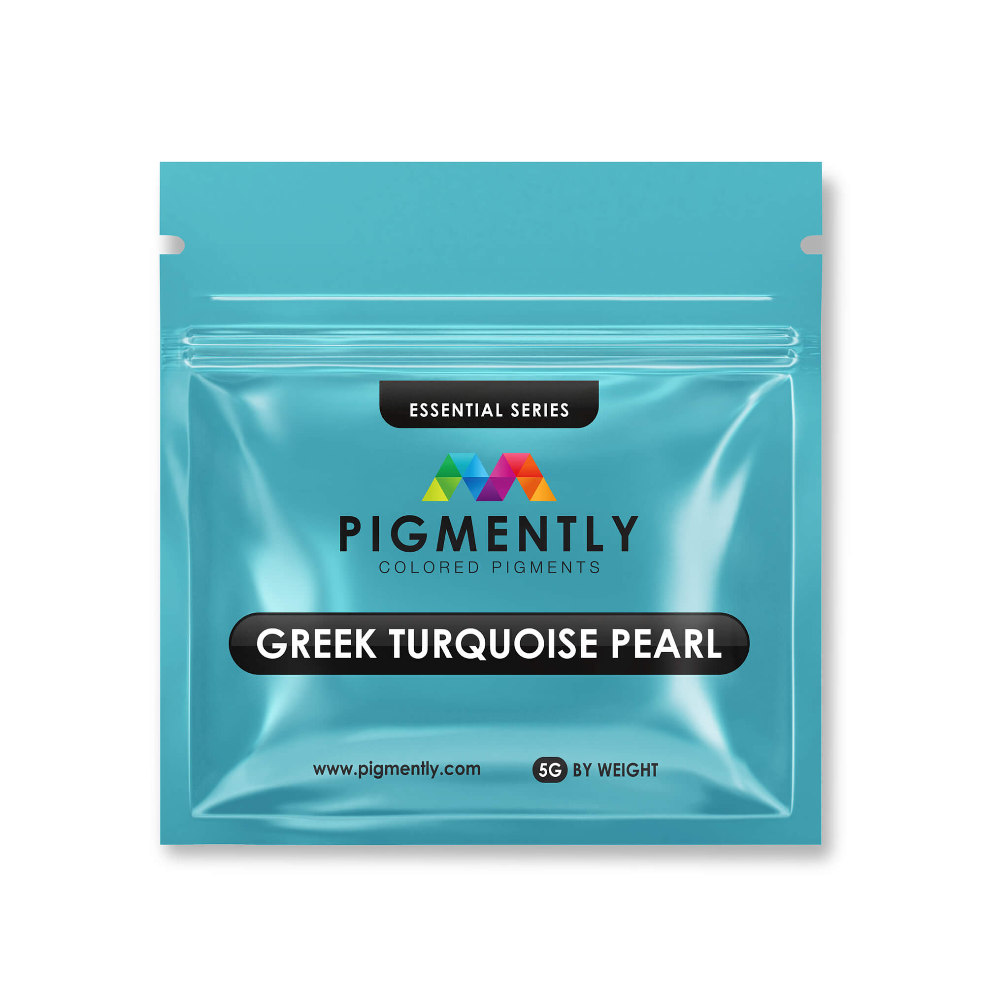 Pigmento en polvo epoxi de color turquesa griego perlado 