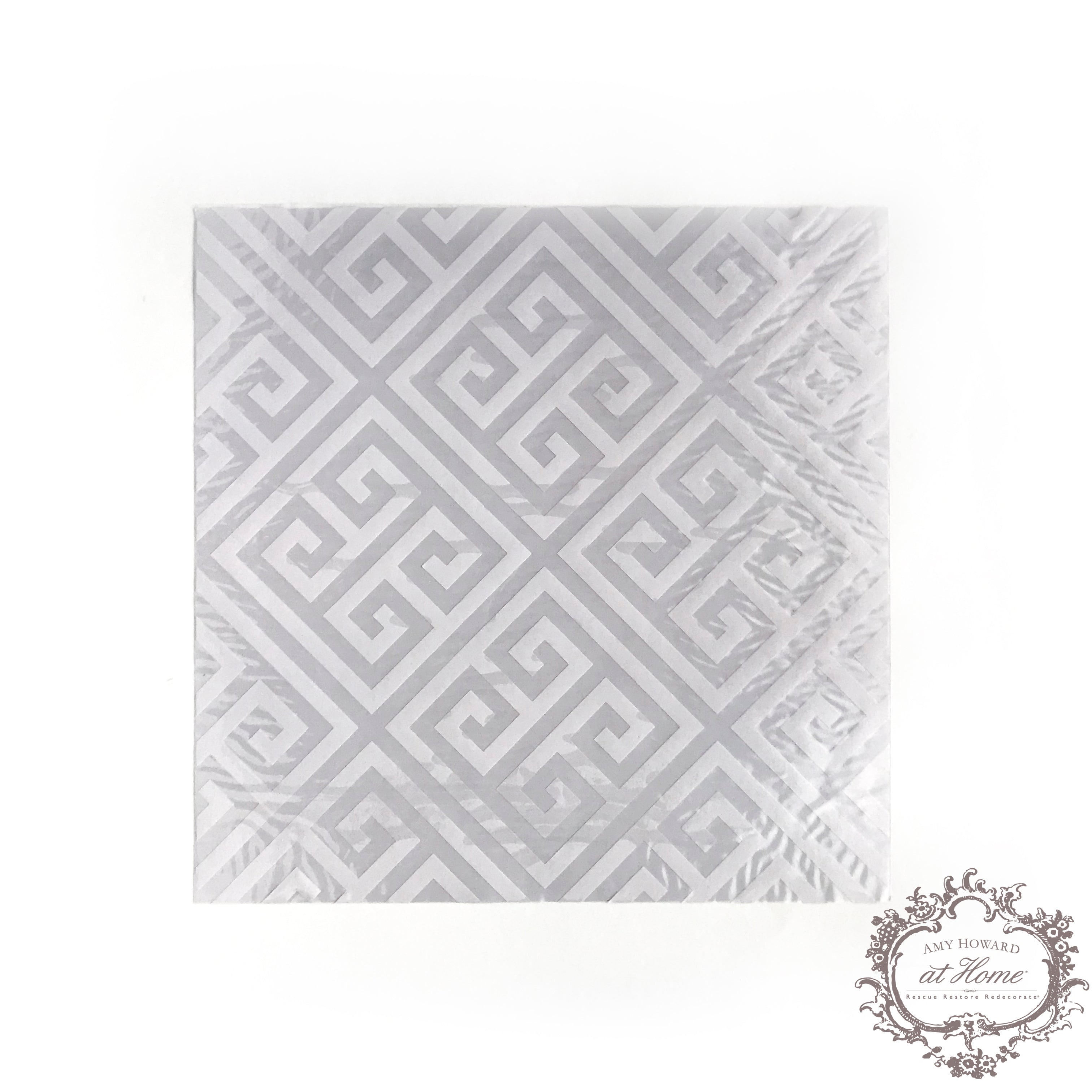 Clave griega - Plantilla para muebles de un solo uso, 18 x 18