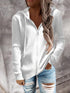 Dark Grey Ribbed Knit Henley