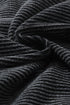 Dark Grey Ribbed Knit Henley
