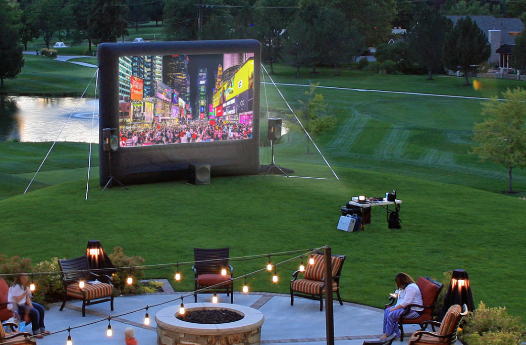 Pantalla inflable de 20 pies para exteriores Elite Outdoor Movies Home