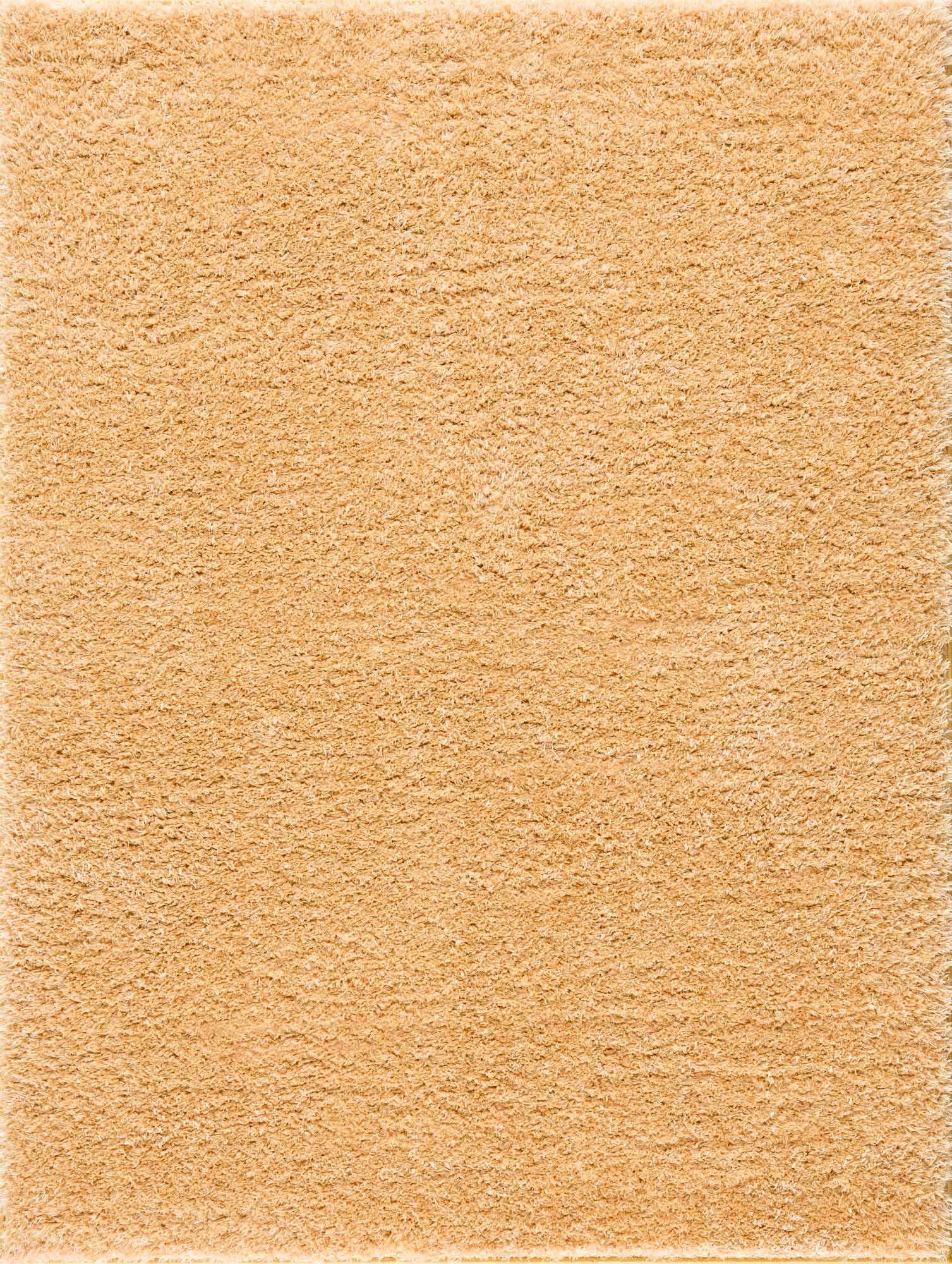 Alfombra de pelo largo Faina Solid Gold lavable