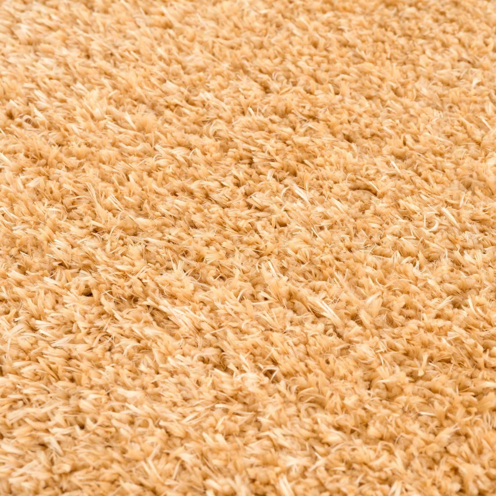 Alfombra de pelo largo Faina Solid Gold lavable