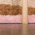 Alfombra peluda lavable Faina de color rosa sólido