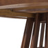 Mesa de comedor moderna redonda de madera maciza de 48 pulgadas