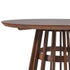Mesa de comedor moderna redonda de madera maciza de 48 pulgadas