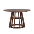 Mesa de comedor moderna redonda de madera maciza de 48 pulgadas