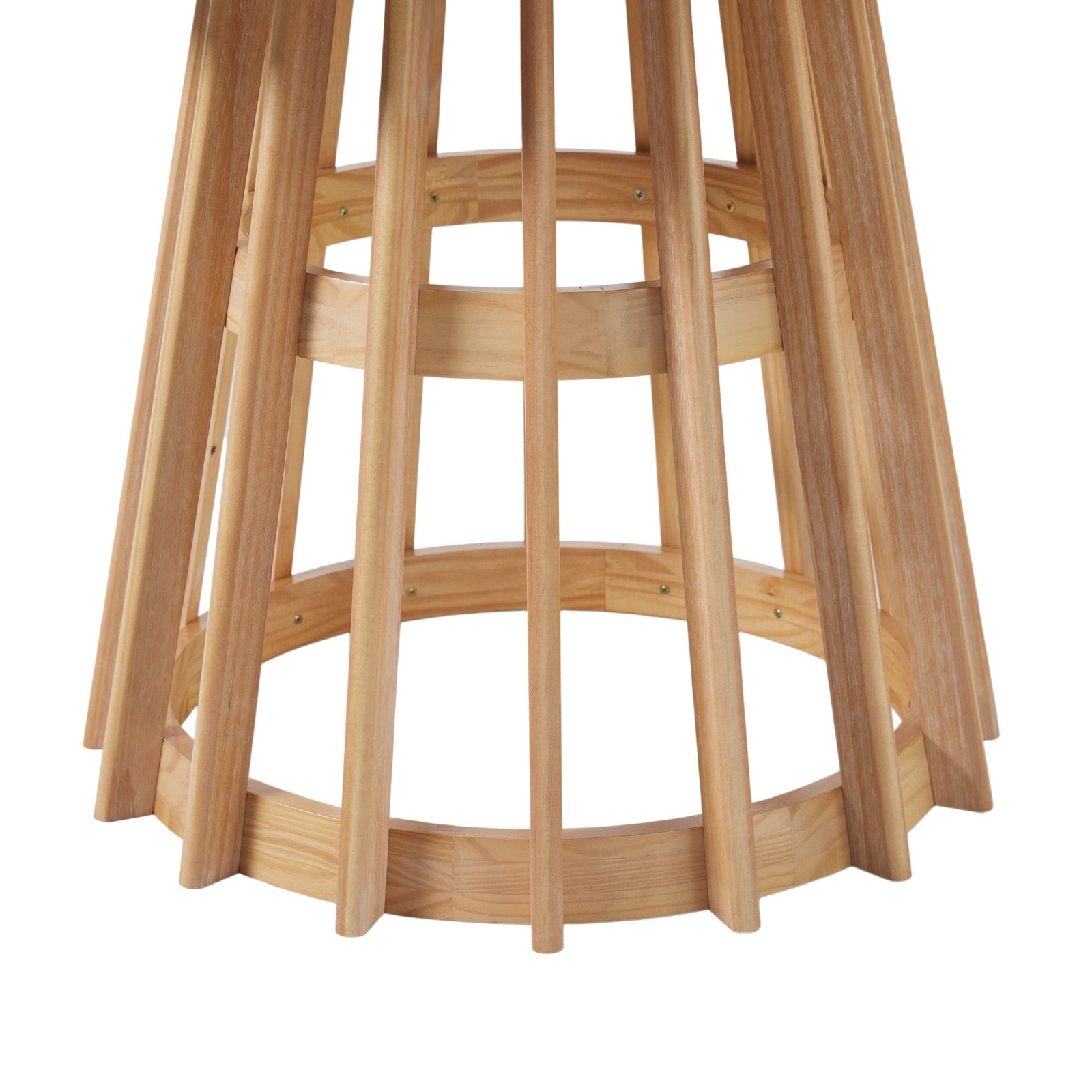Mesa de comedor moderna redonda de madera maciza de 48 pulgadas