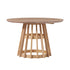 Mesa de comedor moderna redonda de madera maciza de 48 pulgadas