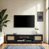 Mueble de TV de ratán sintético con dos puertas Hamkke Boho
