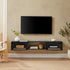 Mueble de TV flotante de dos puertas Hamkke Boho