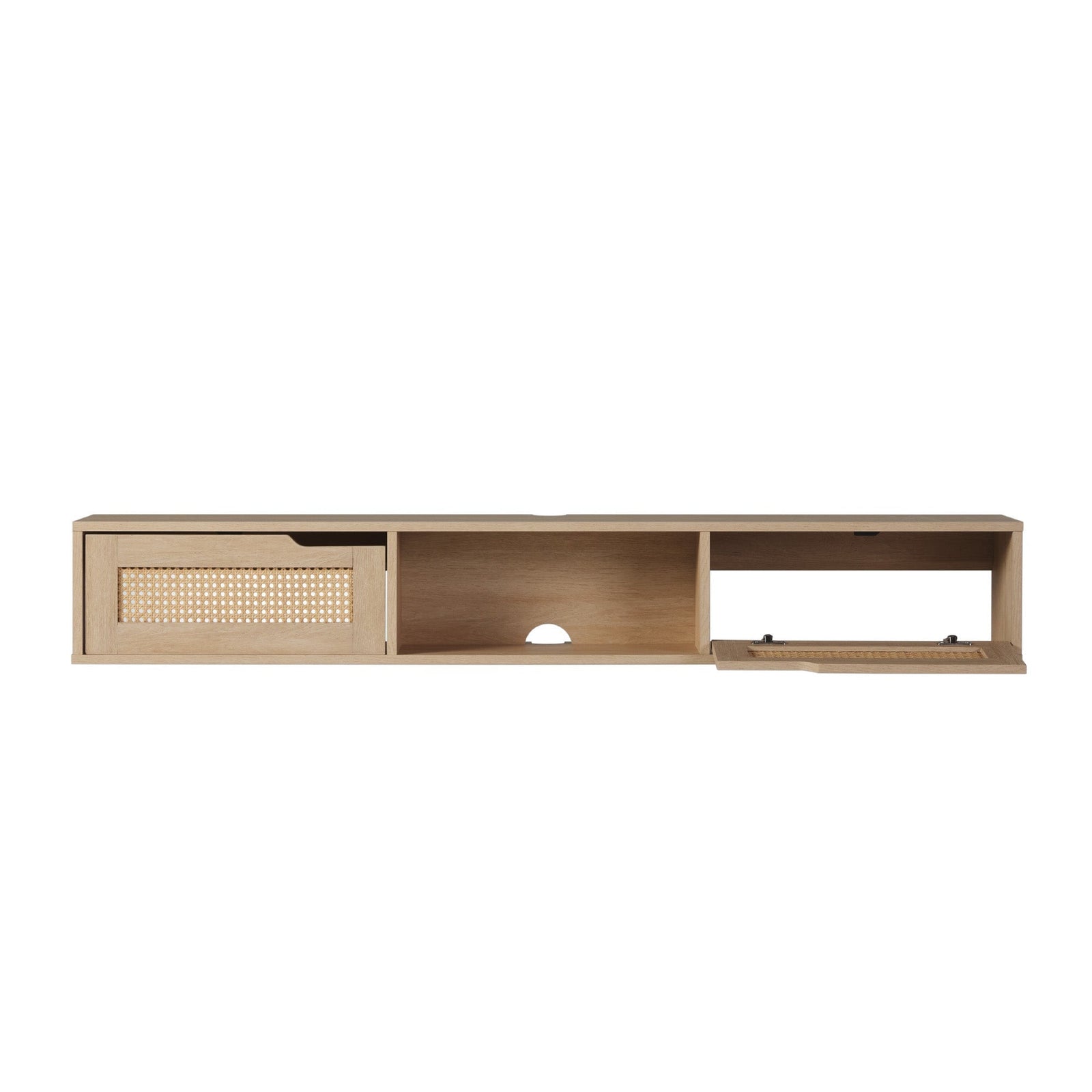Mueble de TV flotante de dos puertas Hamkke Boho