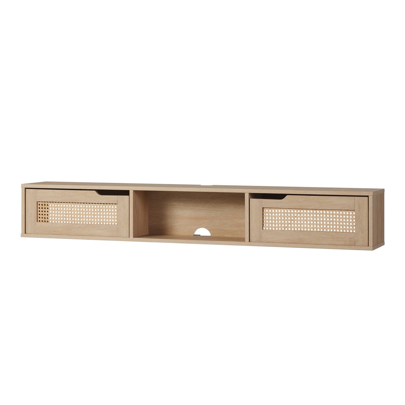 Mueble de TV flotante de dos puertas Hamkke Boho