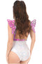 Fuchsia Holo Body Harness w/Wings - Small