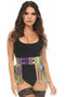 Rainbow Gold Holo Fringe Skirt