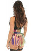 Rainbow Gold Holo Fringe Skirt