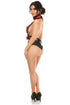 Kitten Collection Red/Black Lace Double Strap Body Harness