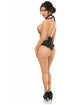Kitten Collection Lt Pink/Black Lace Bra Top Body Harness