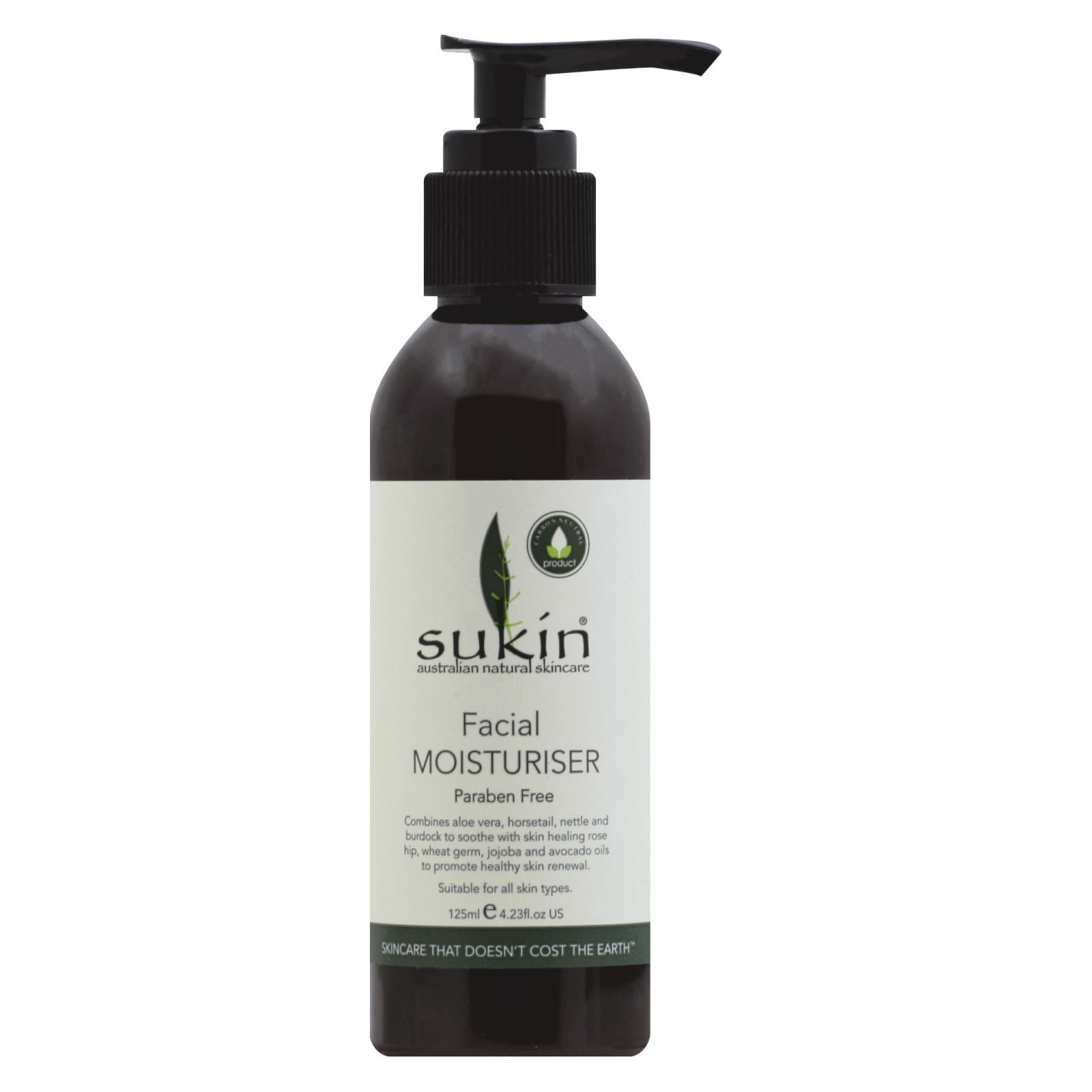 Hidratante facial Sukin Super Greens - 4.23 oz 