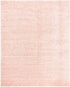 Alfombra peluda lavable Faina de color rosa sólido